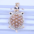 New design pearl animal keychain turtle souvenir